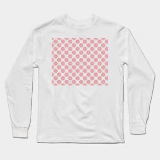 Pink Concha Pan Dulce (Mexican Sweet Bread Pattern) Long Sleeve T-Shirt